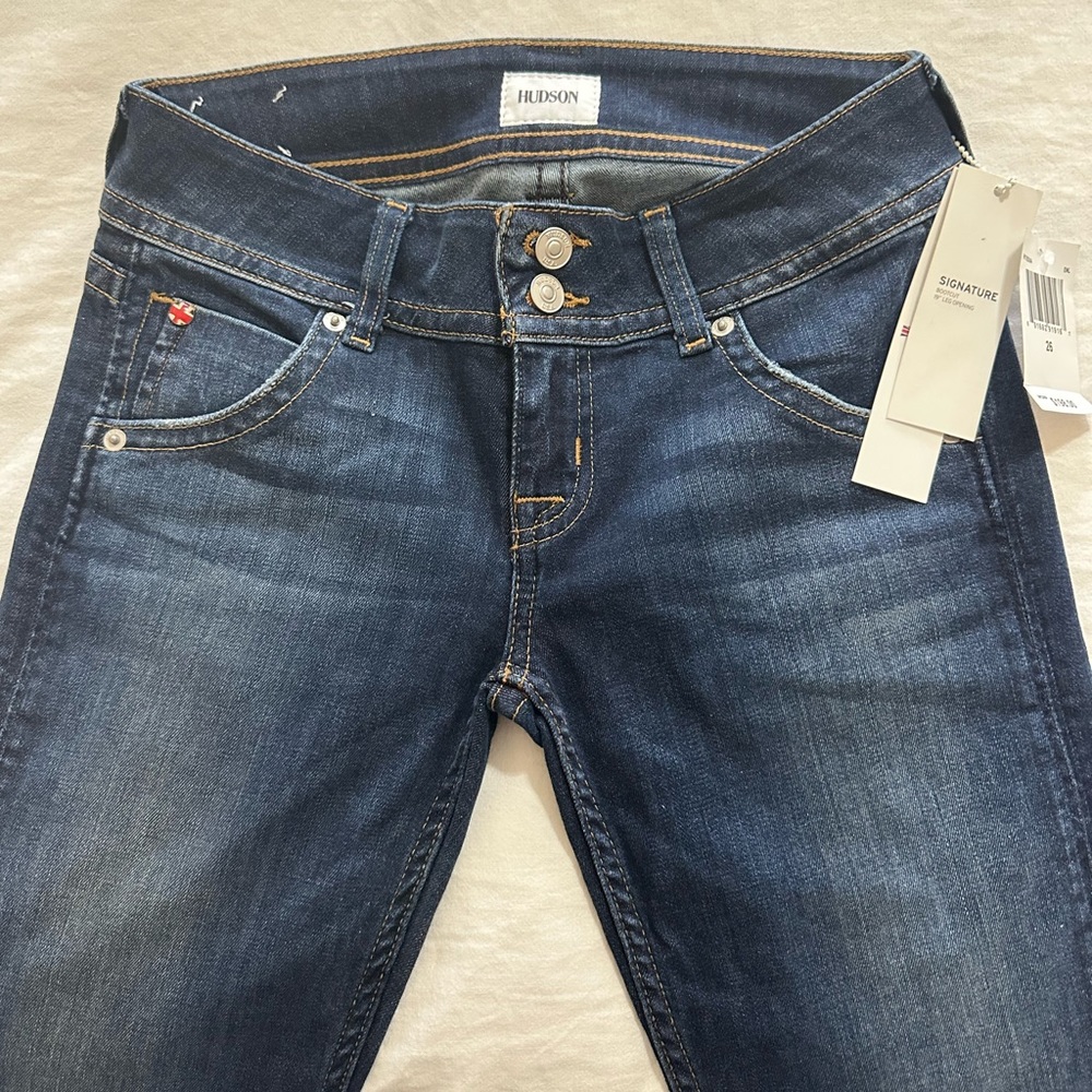 Hudson Bootcut Jeans.